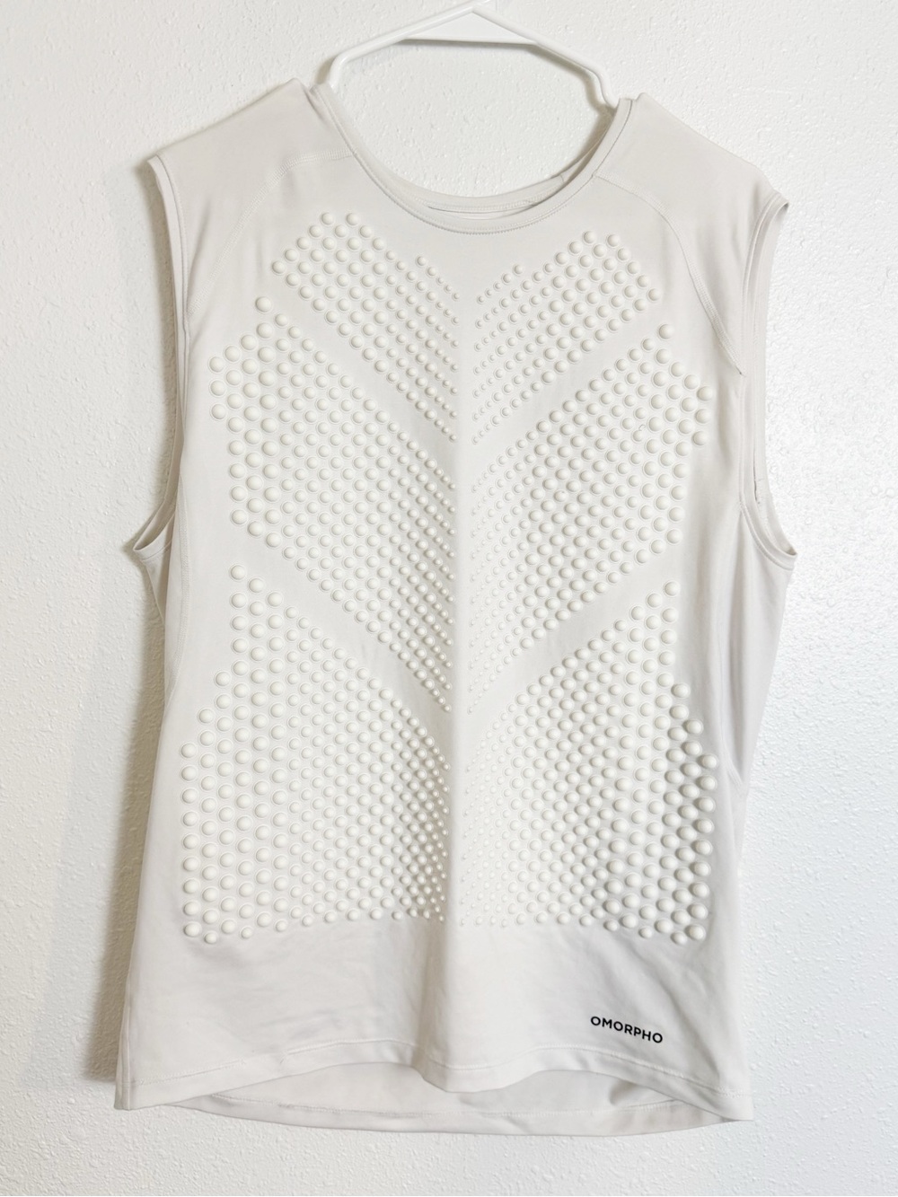 Omorpho white G TOP weighted tank shirt